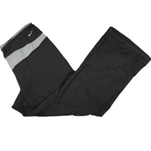 Nike Pants Bootcut Grey Blue Workout Active Exercise Athletic Athleisure Gym M